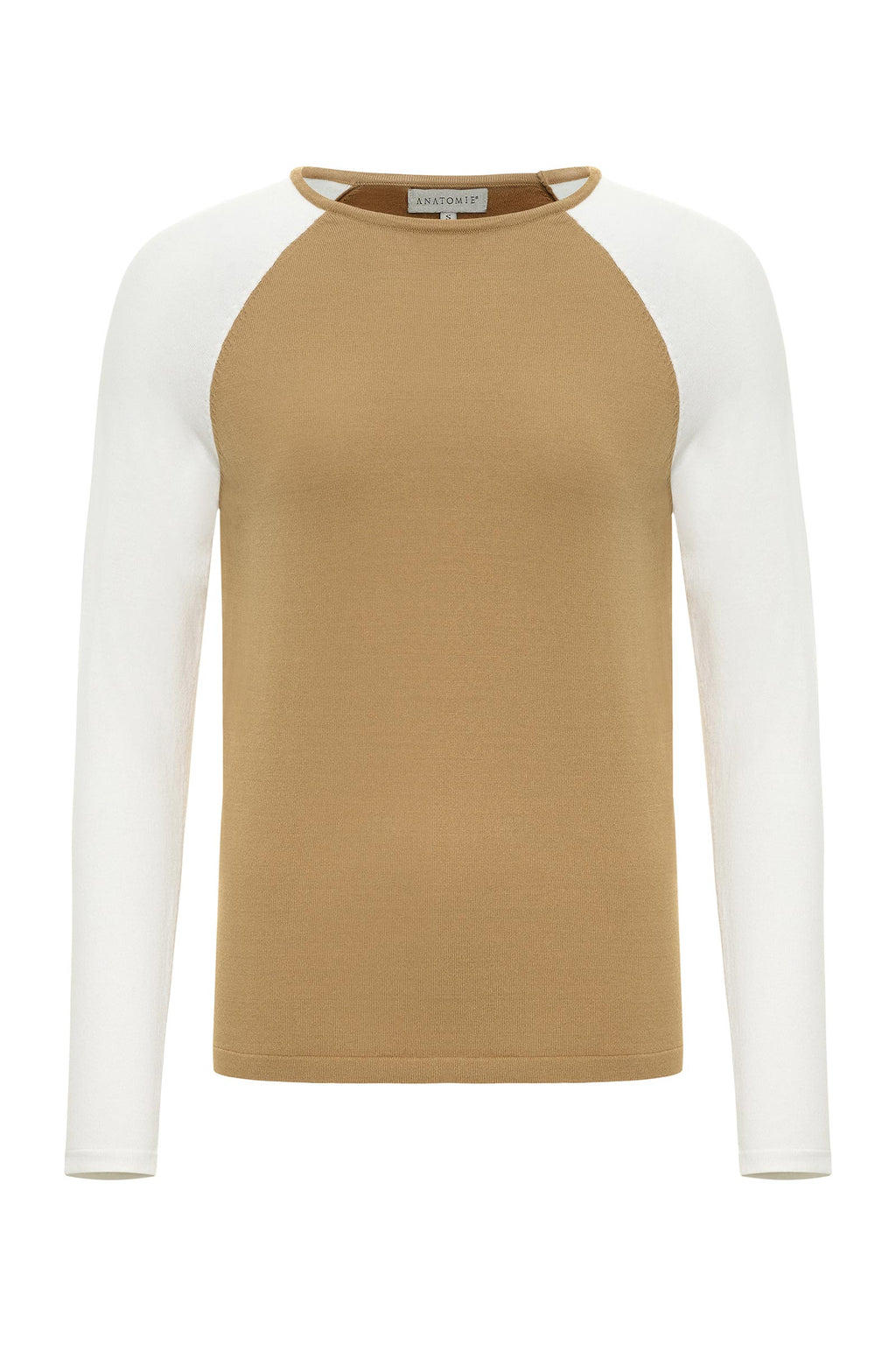 Connie Sweater Knit Baseball Sleeve Shirt