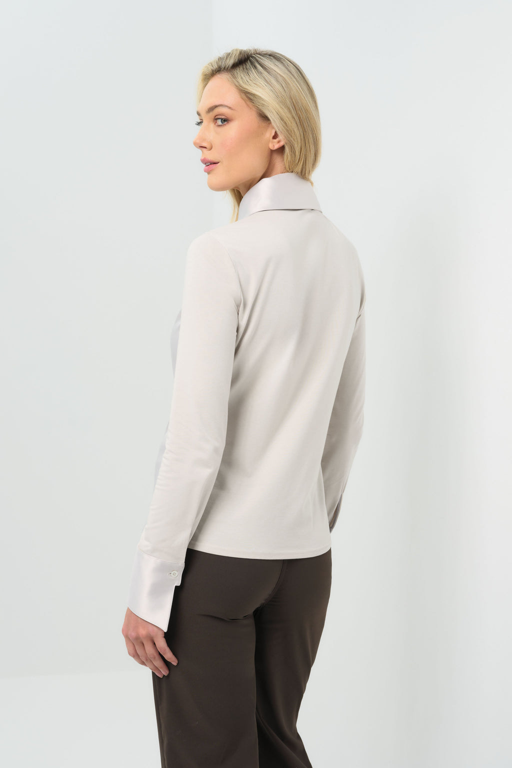 Sadie Satin and Supima Top