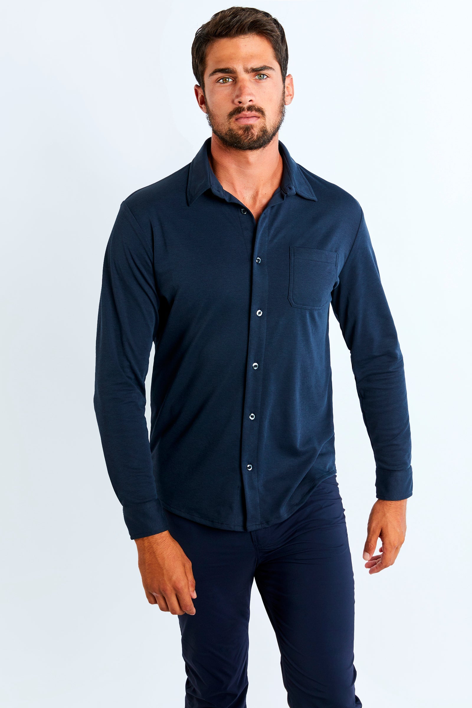 Dylan Button-Up Long-Sleeve Shirt