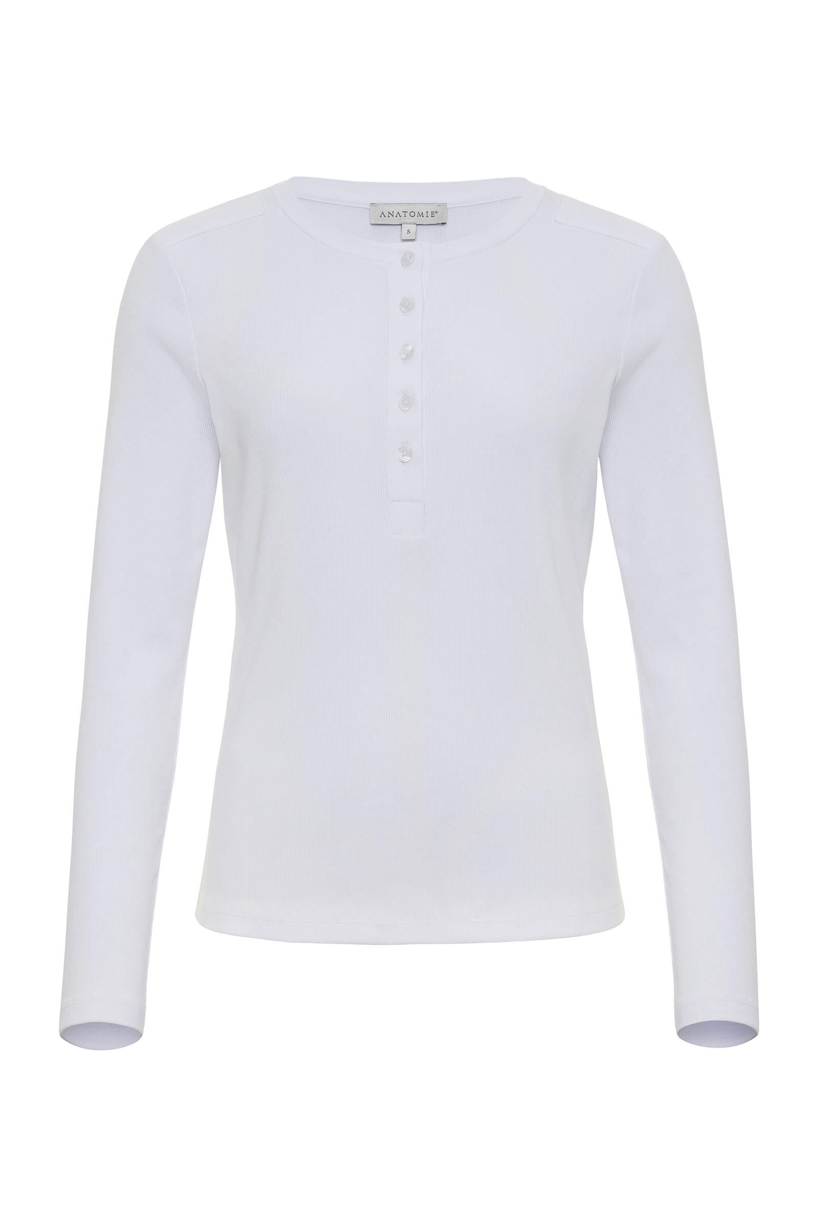 Polina Ribbed Henley Top