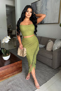 CHAT IN SOUL TIES SKIRT SET